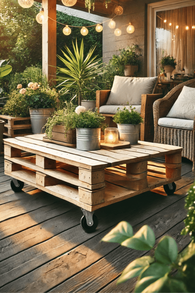 Rustic Pallet Coffee Table