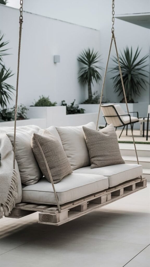 Pallet swing sofa