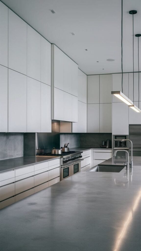 Sleek Minimalism: Flat-Panel Cabinets