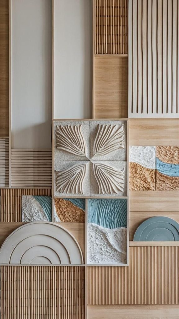 Scandinavian and Boho wooden wall art
