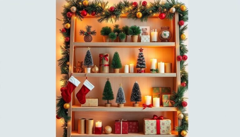 Christmas Ladder Shelf Displays