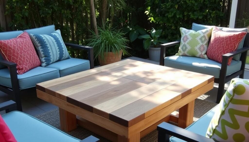 DIY outdoor coffee table