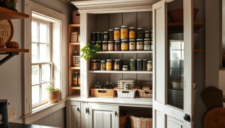 DIY pantry shelves