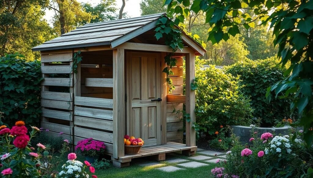 Rustic Pallet Hut
