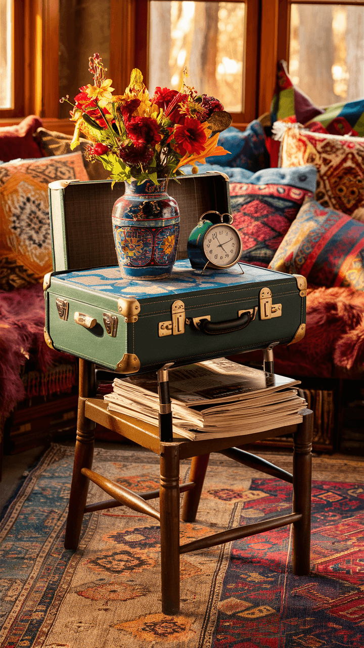 a-creative-and-eclectic-photo-of-a-vintage-suitcas-JZhnok0lQc-AMlX5JzDbFw-USft1TypSAeGxK-k4-IfMA-cover handmade spring table centerpieces