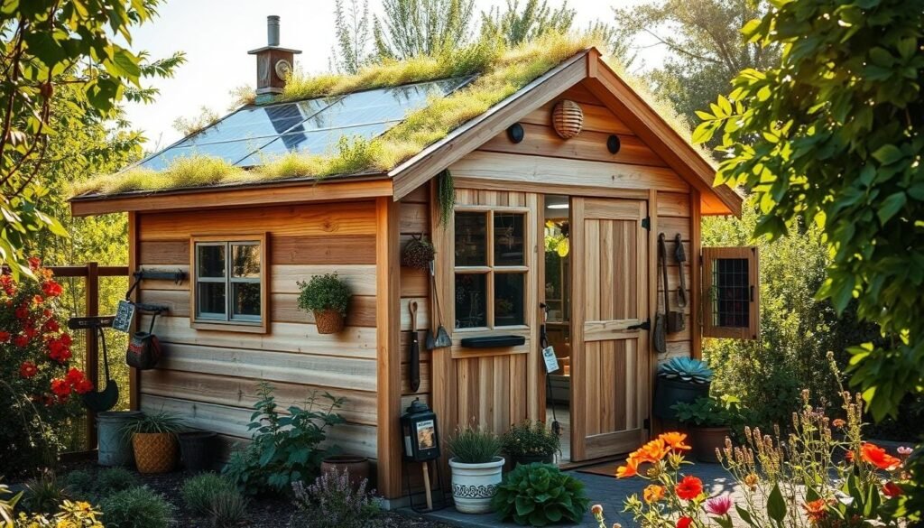 eco-friendly garden shed