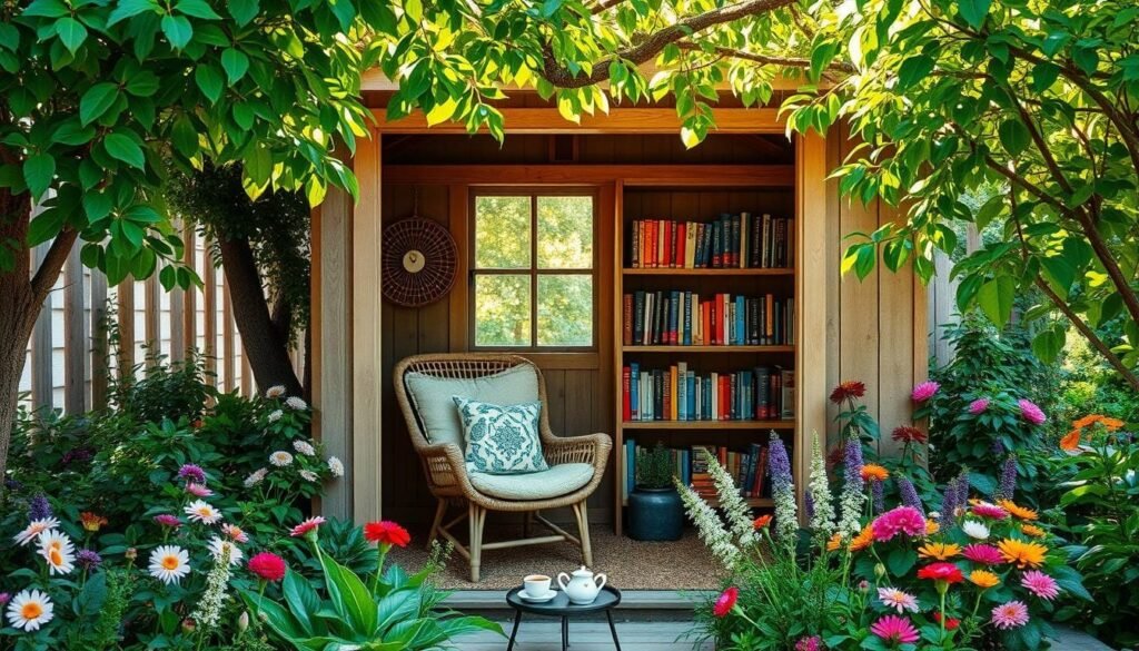 garden book nook