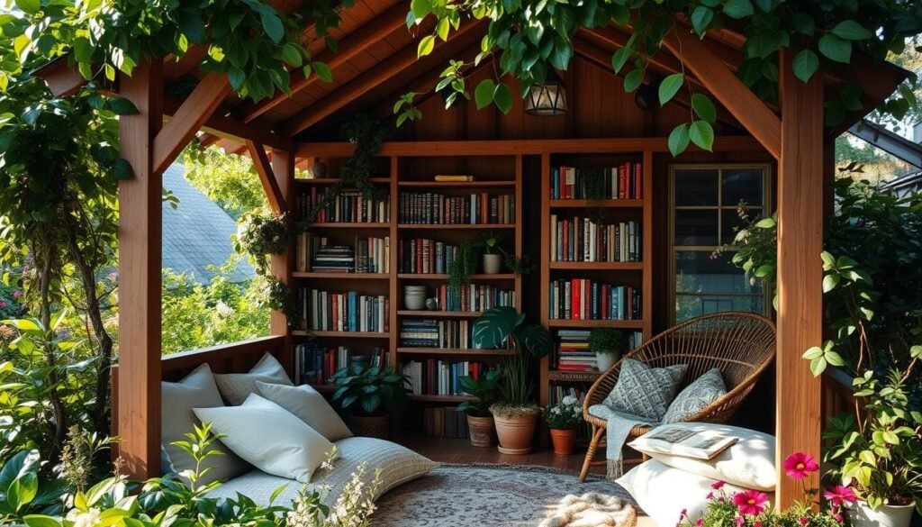 nature-inspired reading space