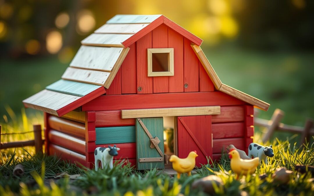 Simple Wooden Toy Barn DIY Using Scrap Wood