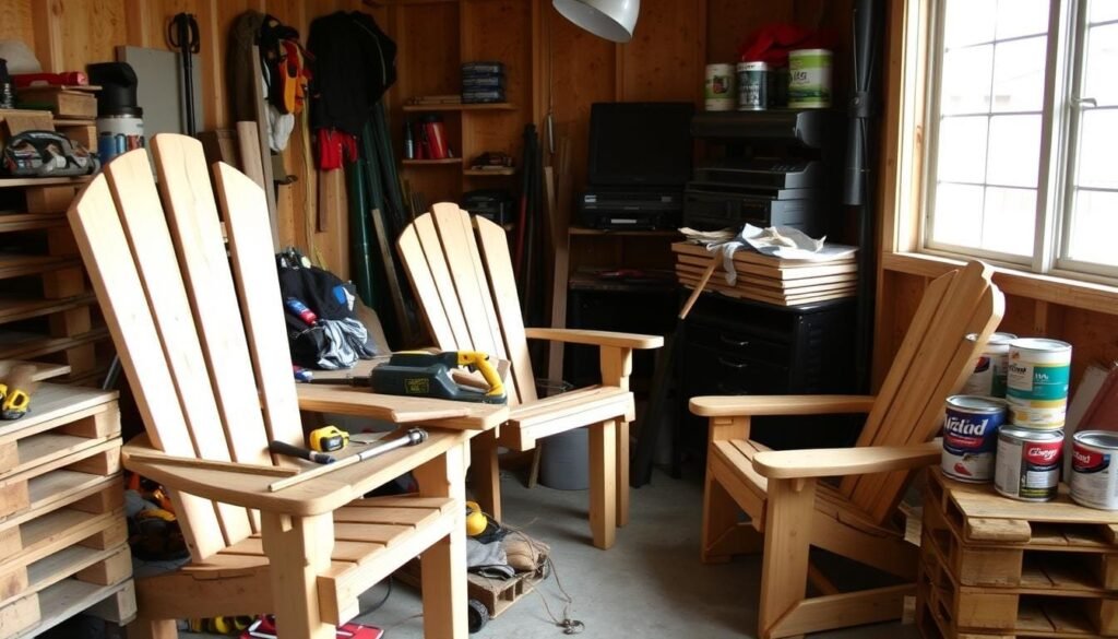 DIY Pallet Adirondack Chair workspace DIY Pallet Adirondack Chair workspace