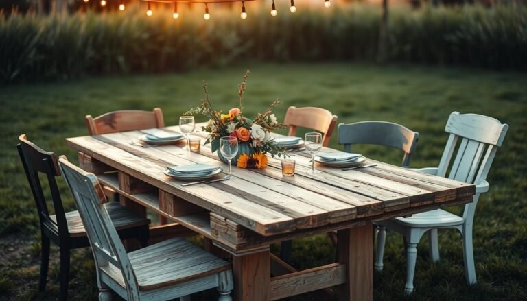 DIY Pallet Dining Table for Outdoor Gatherings
