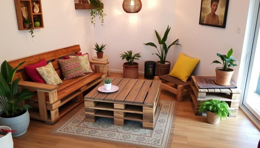 DIY pallet furniture living room small spaces DIY pallet furniture living room small spaces