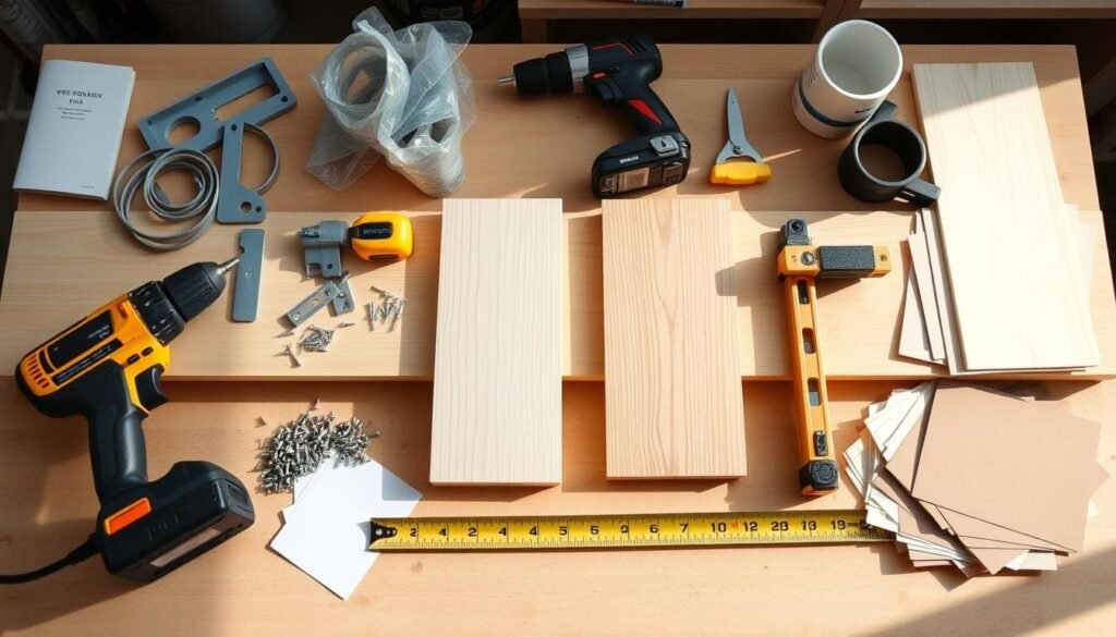 DIY shelving unit materials DIY shelving unit materials