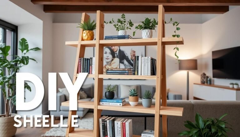 Ladder Shelf DIY