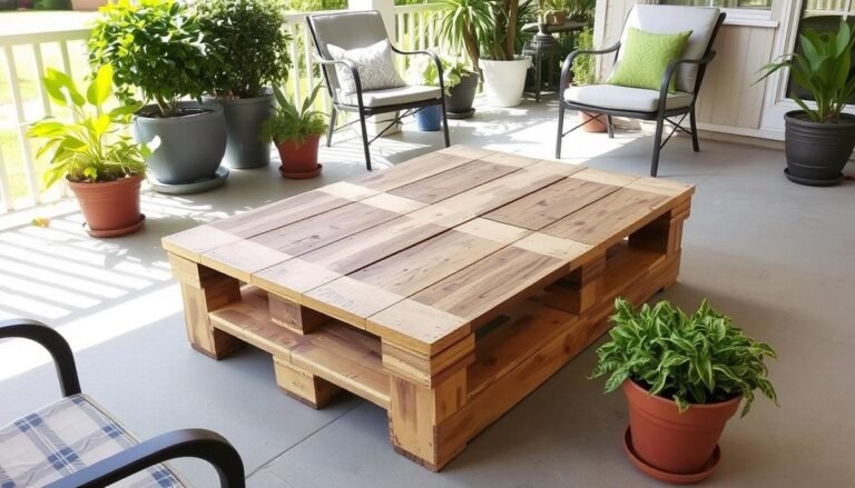 Pallet Coffee Table for Patios