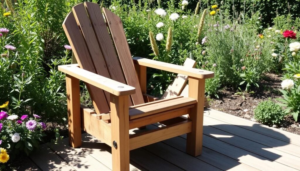 homemade pallet Adirondack chair