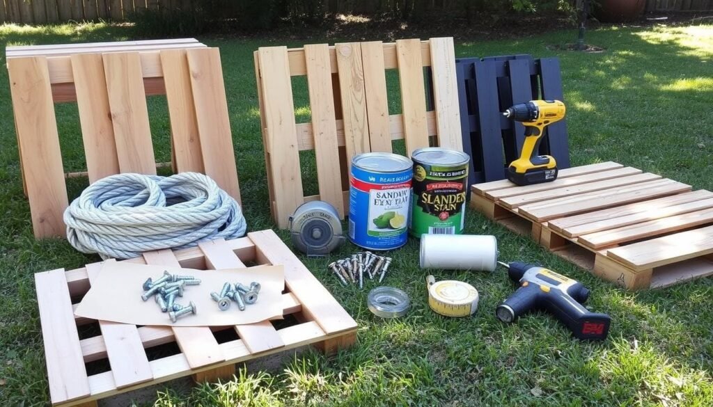homemade pallet swing materials homemade pallet swing materials