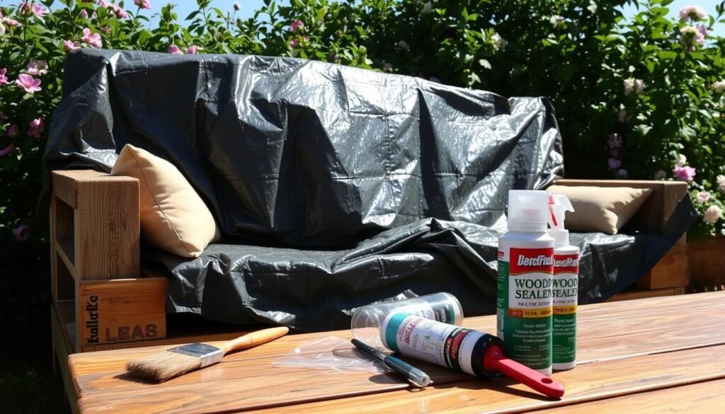 pallet couch weather-proofing pallet couch weather-proofing
