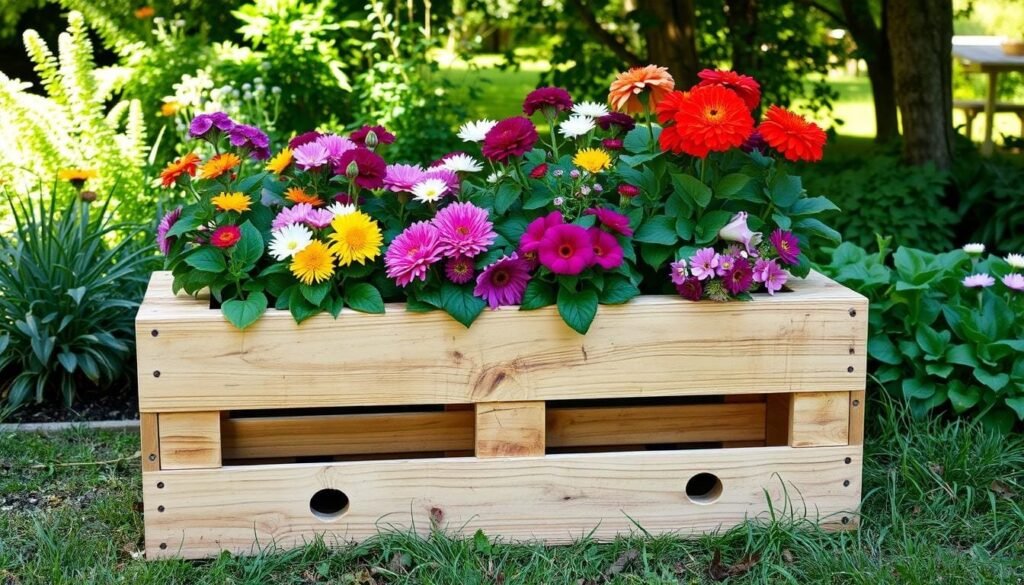 pallet flower box pallet flower box