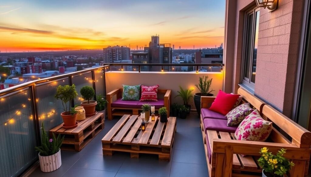 pallet furniture apartment balcony pallet furniture apartment balcony