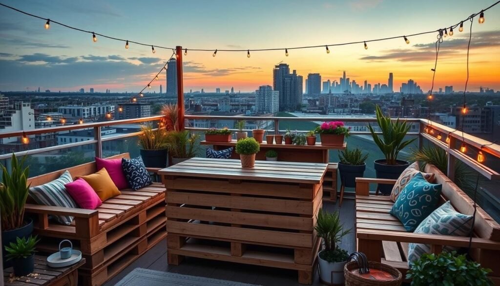 pallet furniture for balconies pallet furniture for balconies