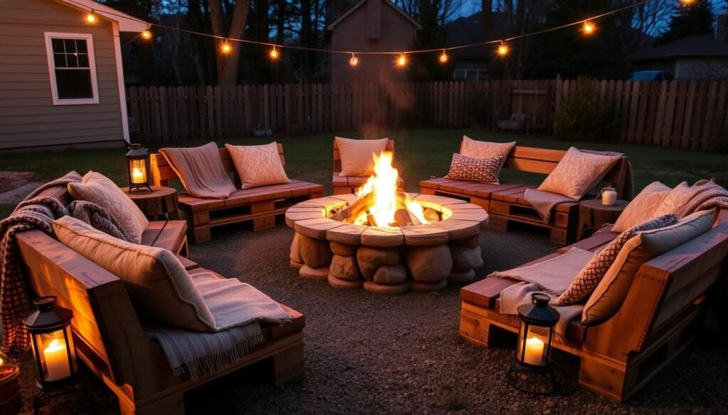 pallet furniture for campfire areas pallet furniture for campfire areas