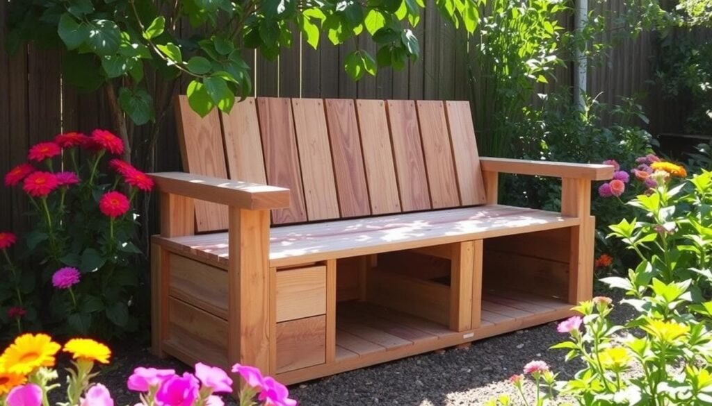 pallet garden bench with storage pallet garden bench with storage