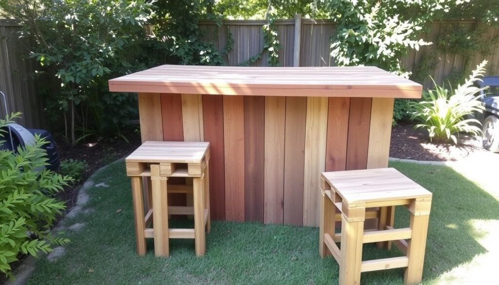 pallet outdoor bar pallet outdoor bar