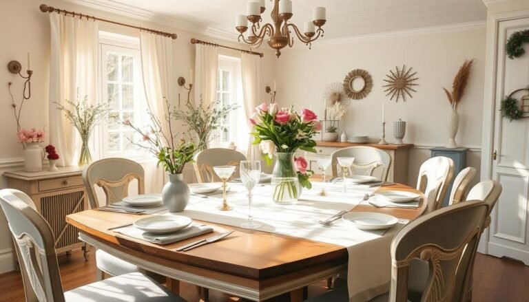 spring home decor dining room