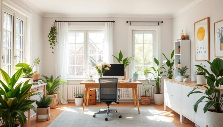 spring home decor office