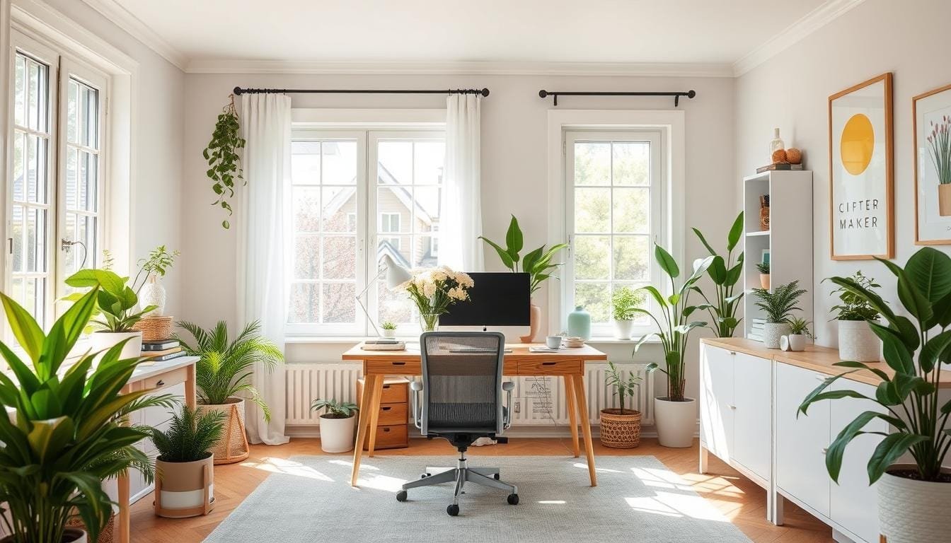 spring home decor office