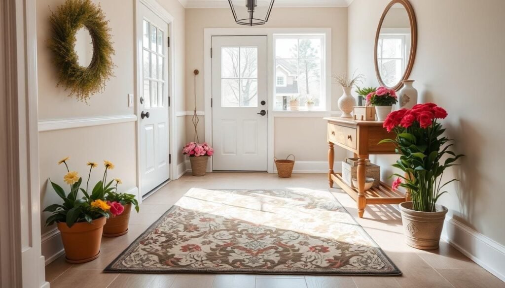springtime entryway styling springtime entryway styling