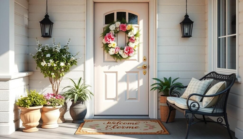 springtime entryway styling springtime entryway styling