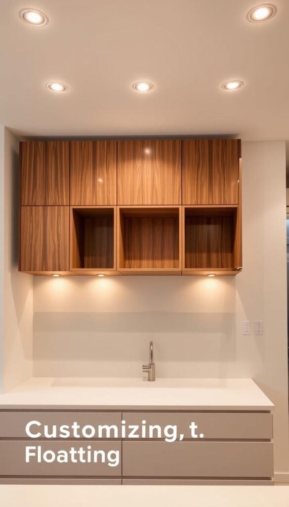 Customized floating cabinets Customized floating cabinets