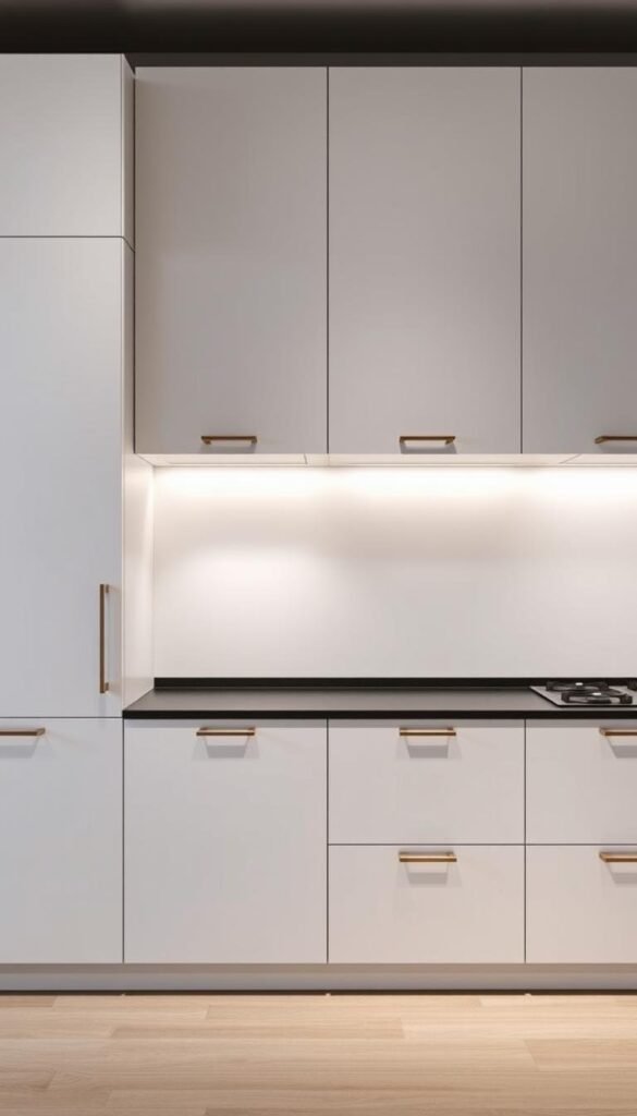 Minimalist Cabinets for the Kitchen with clean lines Minimalist Cabinets for the Kitchen with clean lines