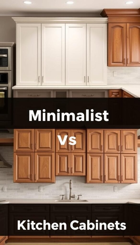Minimalist vs traditional kitchen cabinets Minimalist vs traditional kitchen cabinets