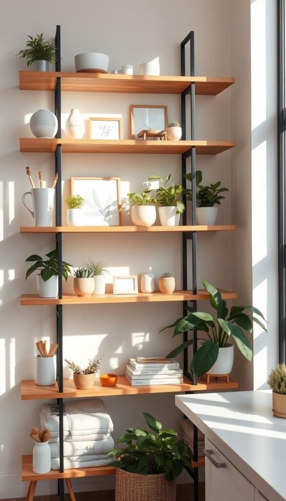 Open shelving organization tips Open shelving organization tips
