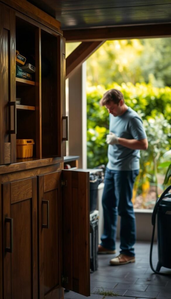 Outdoor and storage area cabinets maintenance Outdoor and storage area cabinets maintenance