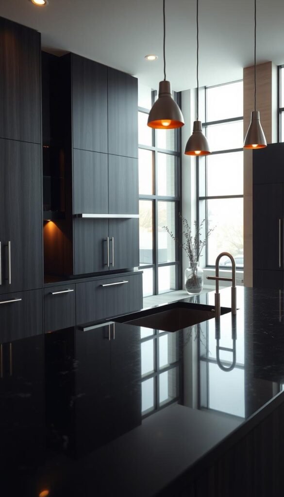 contemporary-black-kitchen-cabinet-ideas contemporary-black-kitchen-cabinet-ideas