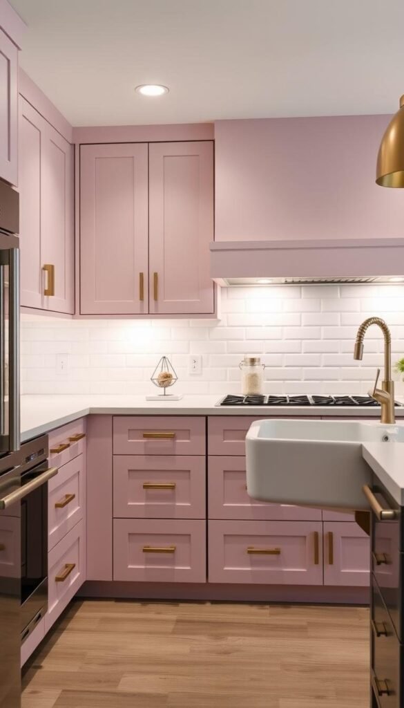 custom pink kitchen cabinets in modern kitchen custom pink kitchen cabinets in modern kitchen