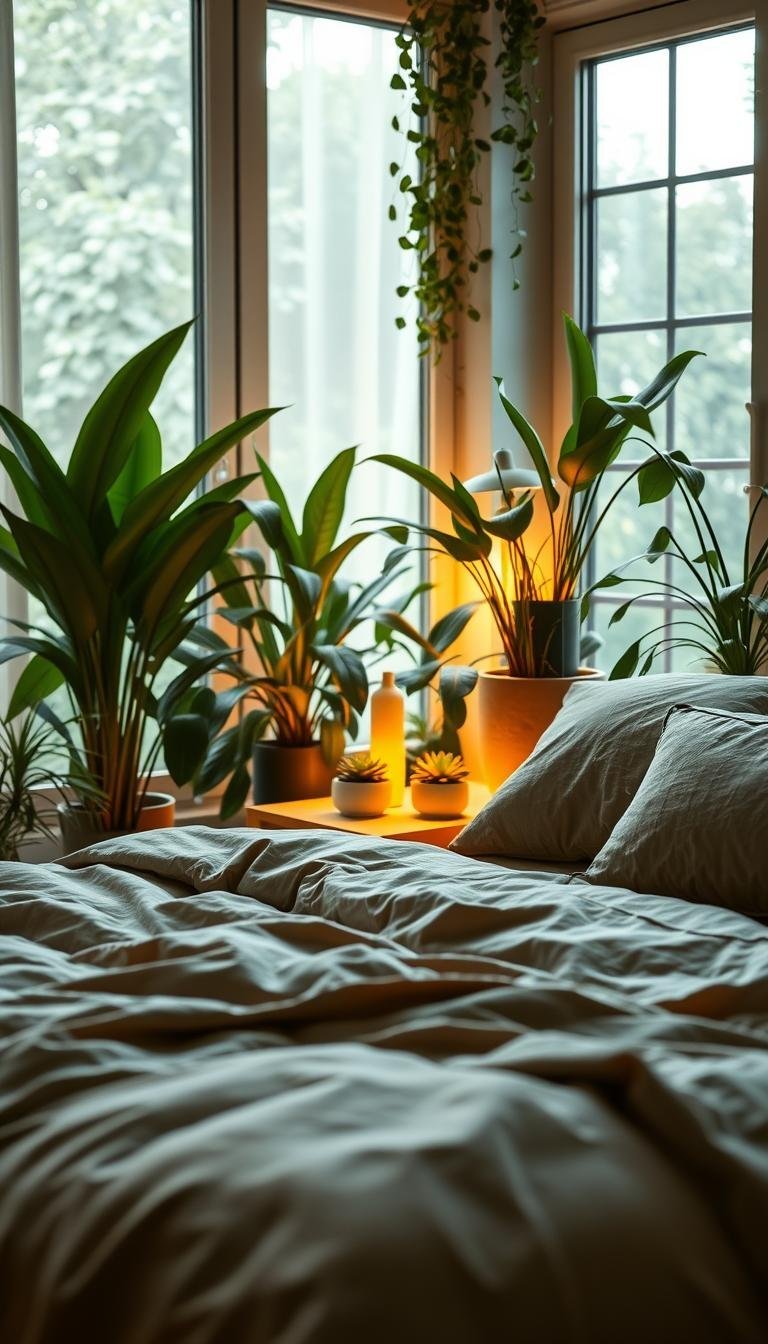 green bedroom