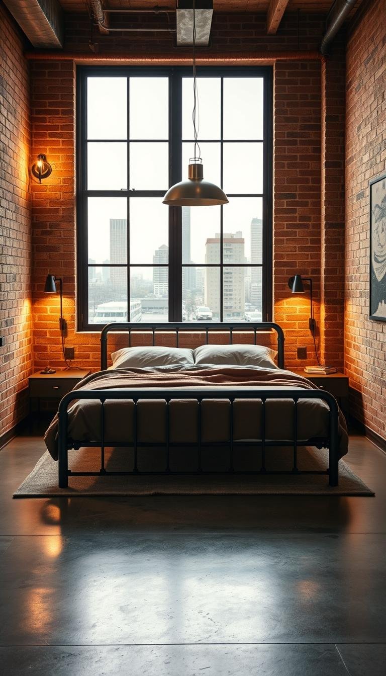 industrial bedroom