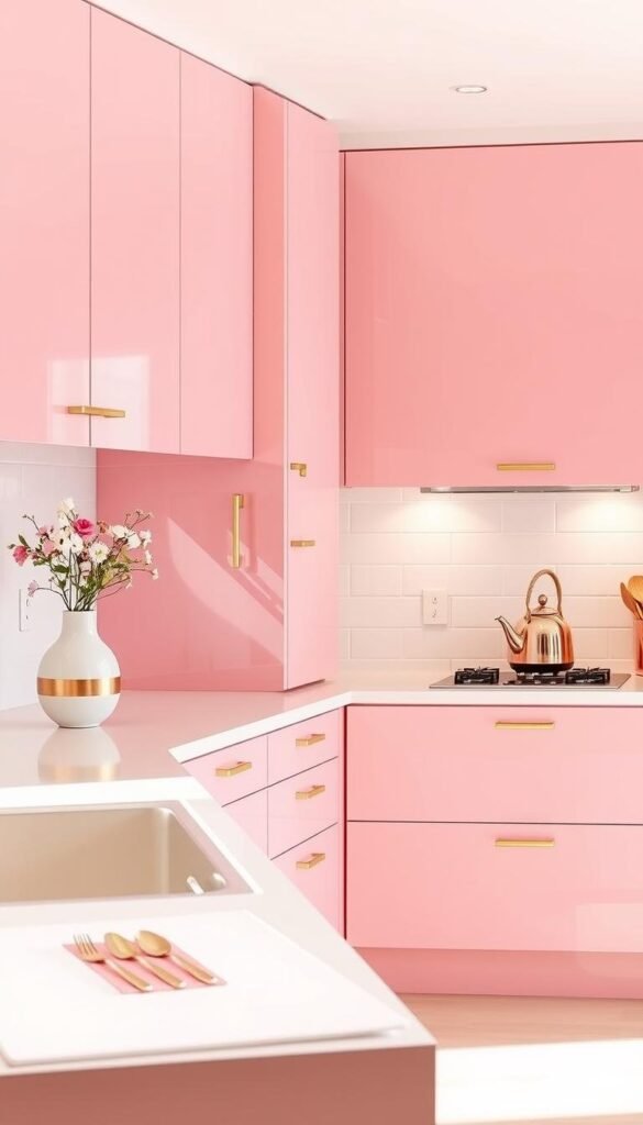 modern pink kitchen cabinets with accessories modern pink kitchen cabinets with accessories