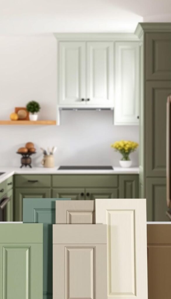sage green cabinet shade options