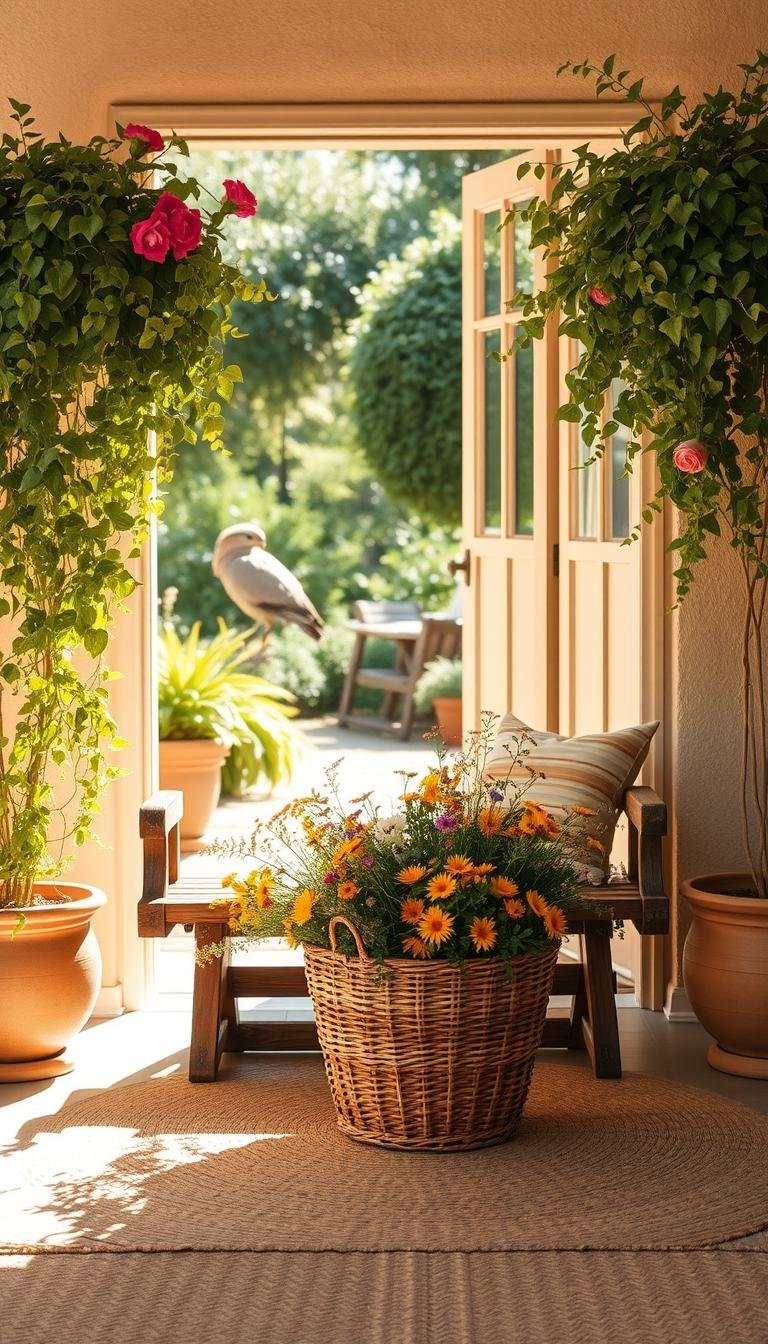 summer home decor entryway