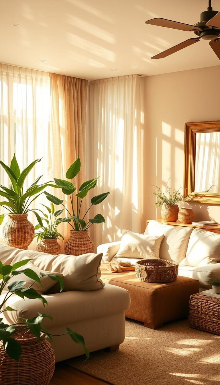 summer home decor living room