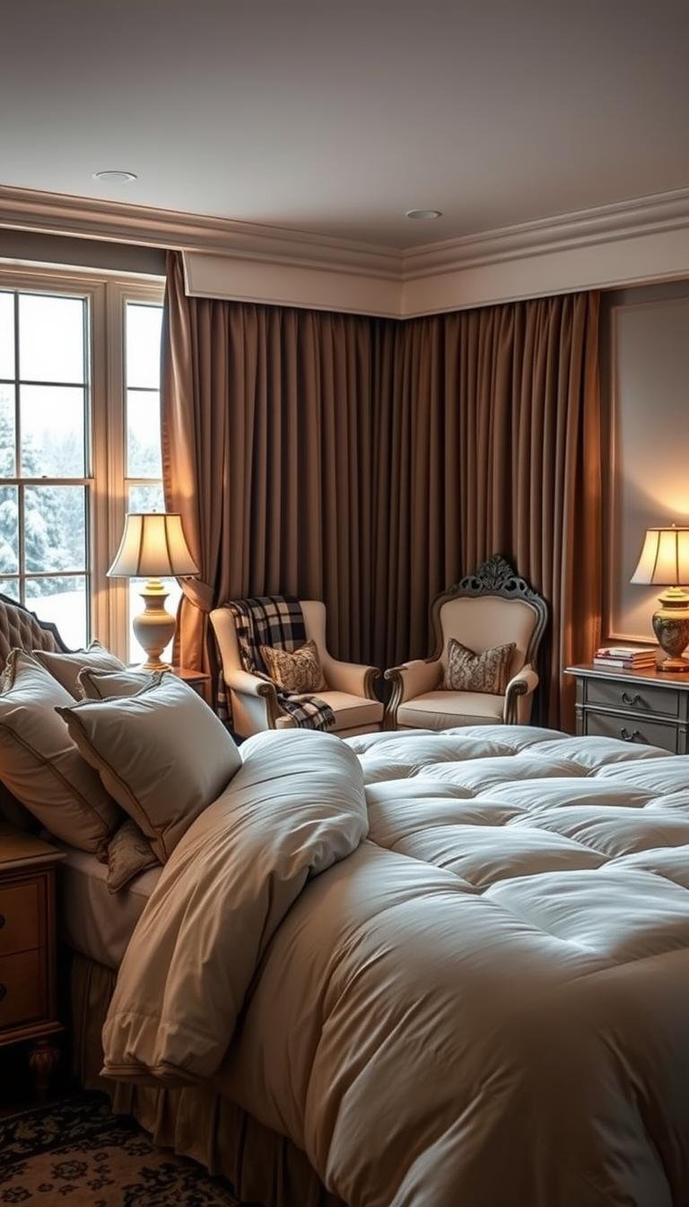 winter home decor bedroom