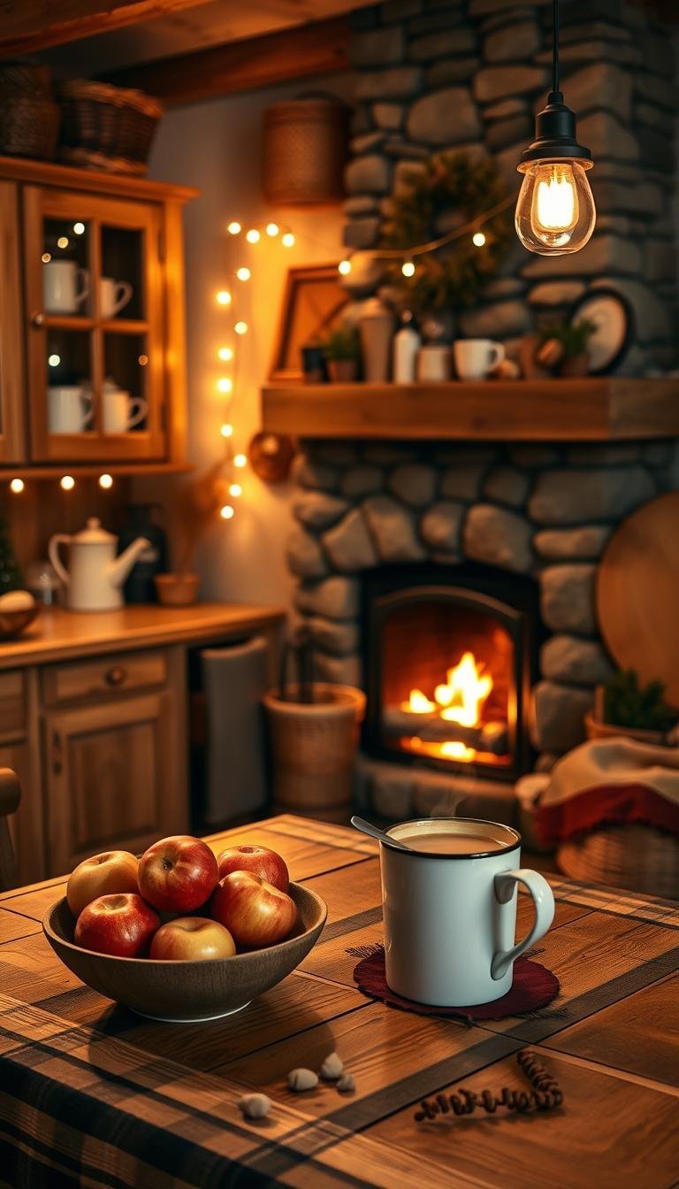 winter home decor kitchen