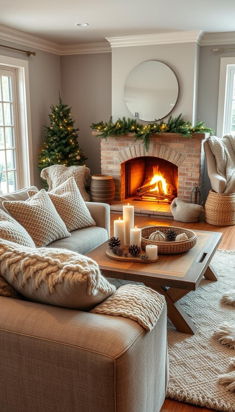winter home decor living room