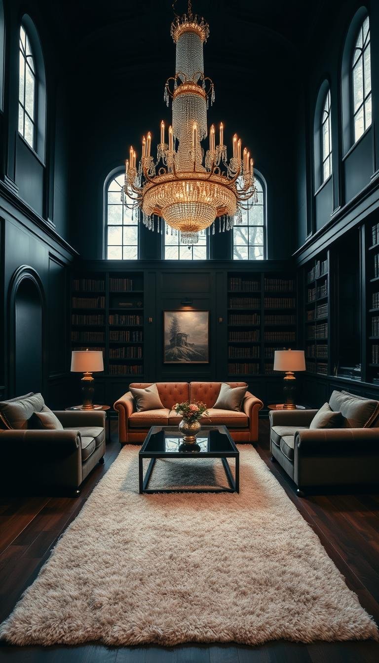Dark Living Room Aesthetic: Bold, Moody & Beautiful Ideas